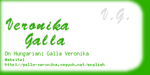 veronika galla business card